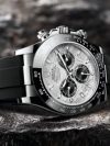 Rolex daytona white gold meteorite dial Cosmograph Daytona 40 Watch Black Index Dial Black Oysterflex Strap Watch 116519LN - Image 5