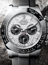 Rolex daytona white gold meteorite dial Cosmograph Daytona 40 Watch Black Index Dial Black Oysterflex Strap Watch 116519LN - Image 7