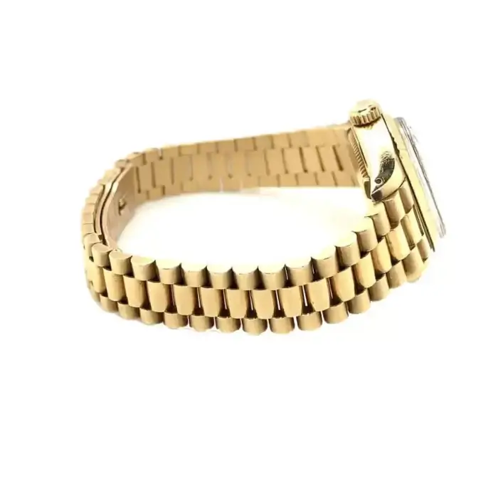Rolex Day-Date 40 White Gold | Yellow Gold White Index Dial | Fluted Bezel President Bracelet 118238 - Image 2