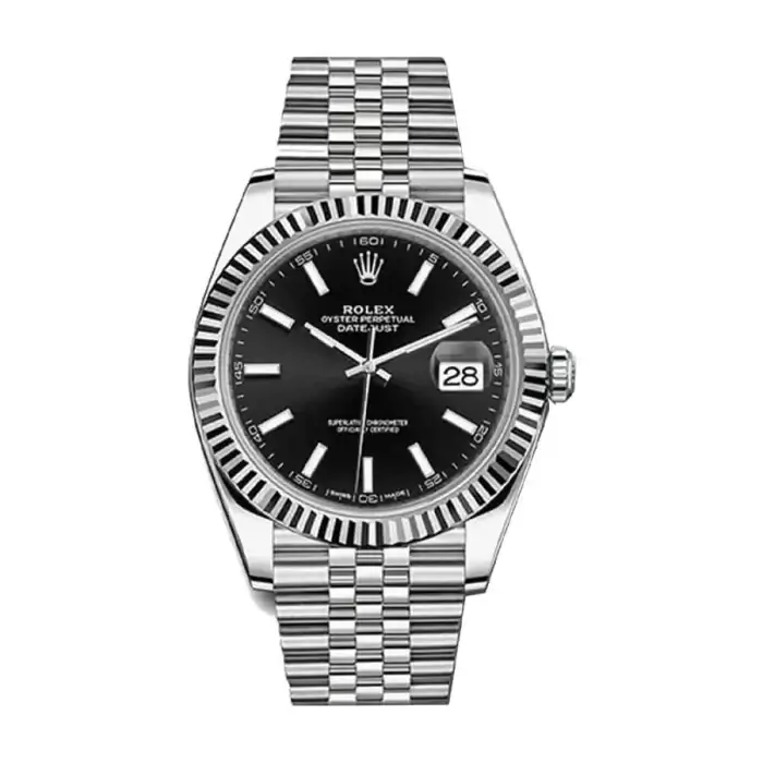 Rolex Datejust 41 Black Dial Jubilee Replica Watch For Sale