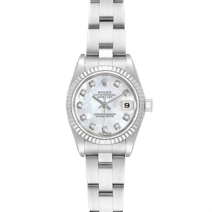 Rolex Datejust Mother of Pearl Diamond Dial Replica Watch