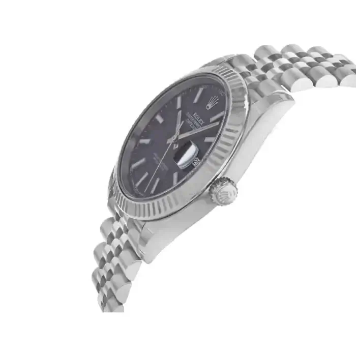 Rolex Datejust 41 Black Dial Jubilee Replica Watch For Sale - Image 4