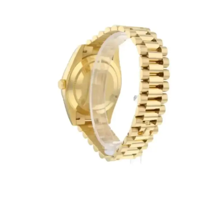 Rolex Oyster Perpetual DayDate Silver & Gold Fluted Bezel Roman Dial & President Bracelet 228238 - Image 4