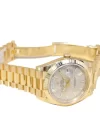Rolex Day-Date 40 Yellow Gold Silver Dial Diagonal Motif Index & Fluted Bezel President Bracelet 228238 - Image 3