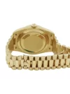 Rolex Day-Date 40 Yellow Gold Silver Dial Diagonal Motif Index & Fluted Bezel President Bracelet 228238 - Image 4