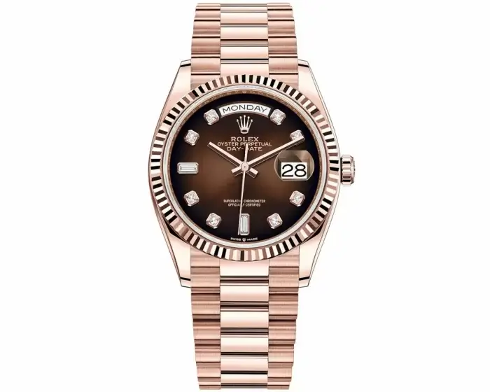 Replica Rolex Day-Date 40mm Everose Gold, Presidential Style