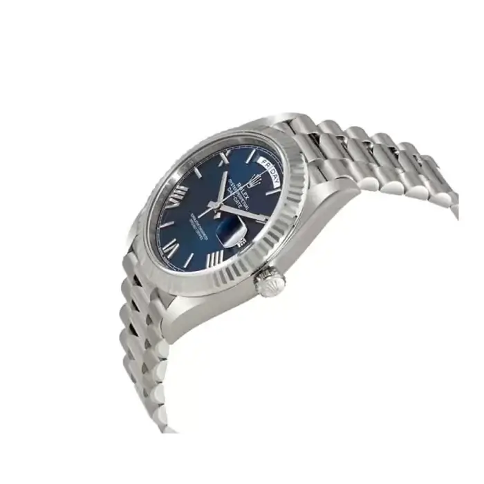 Rolex DayDate White Gold Blue Dial 228239 Blurp 41MM Luxury Watch - Image 3