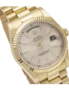Rolex Day-Date 40 White Gold | Yellow Gold White Index Dial | Fluted Bezel President Bracelet 118238 - Image 3