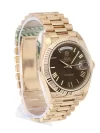 Rolex Day-Date Rose Gold Chocolate Dial 41MM President Fluted Bezel Watch 228235 - Image 6