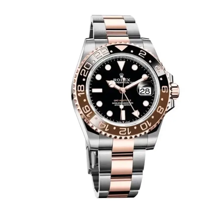 Rolex GMT-Master II Root Beer Rose Gold/Steel Black 40MM Dial Black/Brown Ceramic Bezel 126711CHNR - Image 3