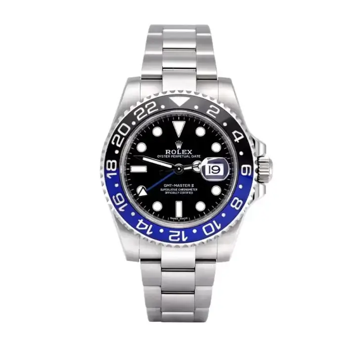 Rolex GMT Master II Batman Stainless Steel 40MM Black Dial & Blue/Black Ceramic Bezel Oyster Bracelet 126710BLNR