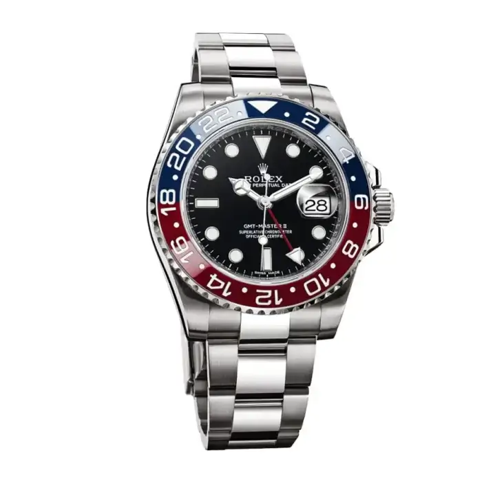 Rolex GMT Master Pepsi BlackDial & Red/Blue Ceramic Bezel Oyster Bracelet 116719BLRO - Image 3