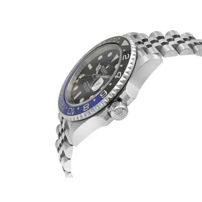 Rolex GMT Master II Batgirl Stainless Steel 40MM Black Dial & Blue/Black Ceramic Bezel Jubilee Bracelet 126710BLNR - Image 8