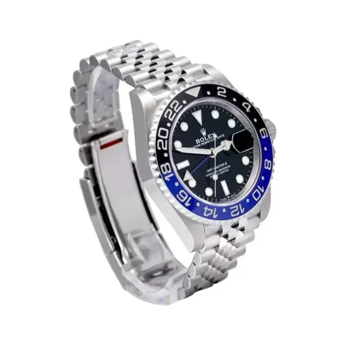 Rolex GMT Master II Batgirl Stainless Steel 40MM Black Dial & Blue/Black Ceramic Bezel Jubilee Bracelet 126710BLNR - Image 7