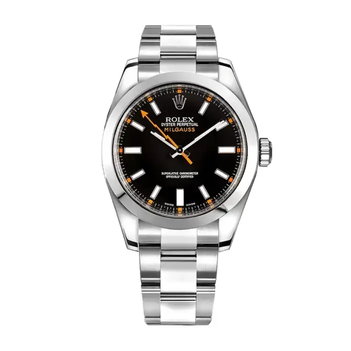 Rolex Milgauss Black Dial Replica Watch 116400