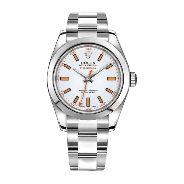 Rolex Milgauss White Dial 40MM Automatic Men’s Watch 116400
