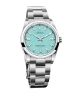 Rolex Oyster Perpetual 36MM Blue Turquoise Index Dial & Smooth Domed Bezel Oyster Bracelet Watch 126000 - Image 9
