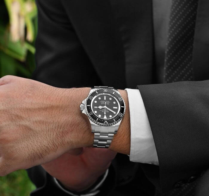 Rolex Sea Dweller Black Dial Deepsea 44 Stainless Steel Men's Watch 116660 - Image 8