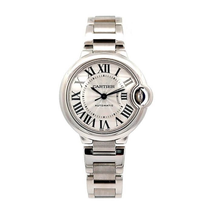 Cartier Ballon Bleu 33mm Stainless Steel Ladies Wrist Watch
